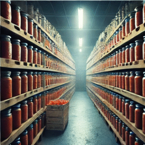storage of tomato sauce