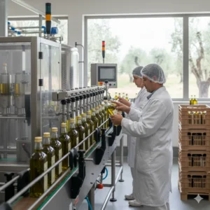 imbottigliare olio d'oliva